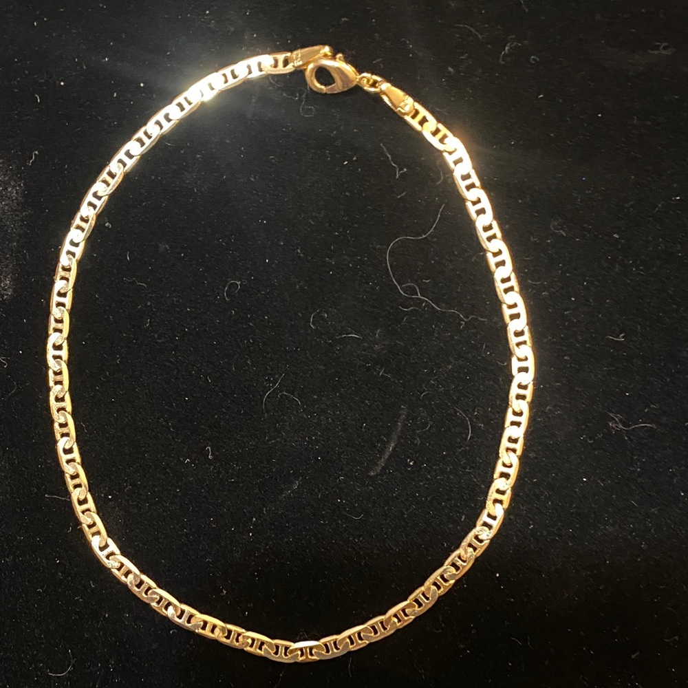 Gold Filled Figaro Anklet, 10 inches